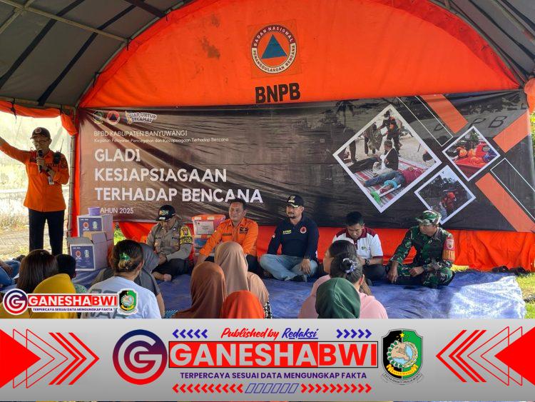 Babinsa Muncar Ikut Simulasi Evakuasi Megathrust, Dorong Sinergi Adaptif dan Tangguh Bencana