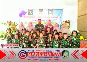Danramil Rogojampi Hadiri Pelepasan TK Kartika IV-75, Dukung Pendidikan Generasi Emas
