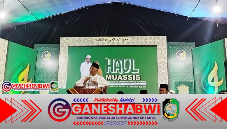 Haul KH. Imam Muhdi ke-6, KH. Abdul Ghofar: Ulama Adalah Pelita Umat dan Pemersatu Bangsa