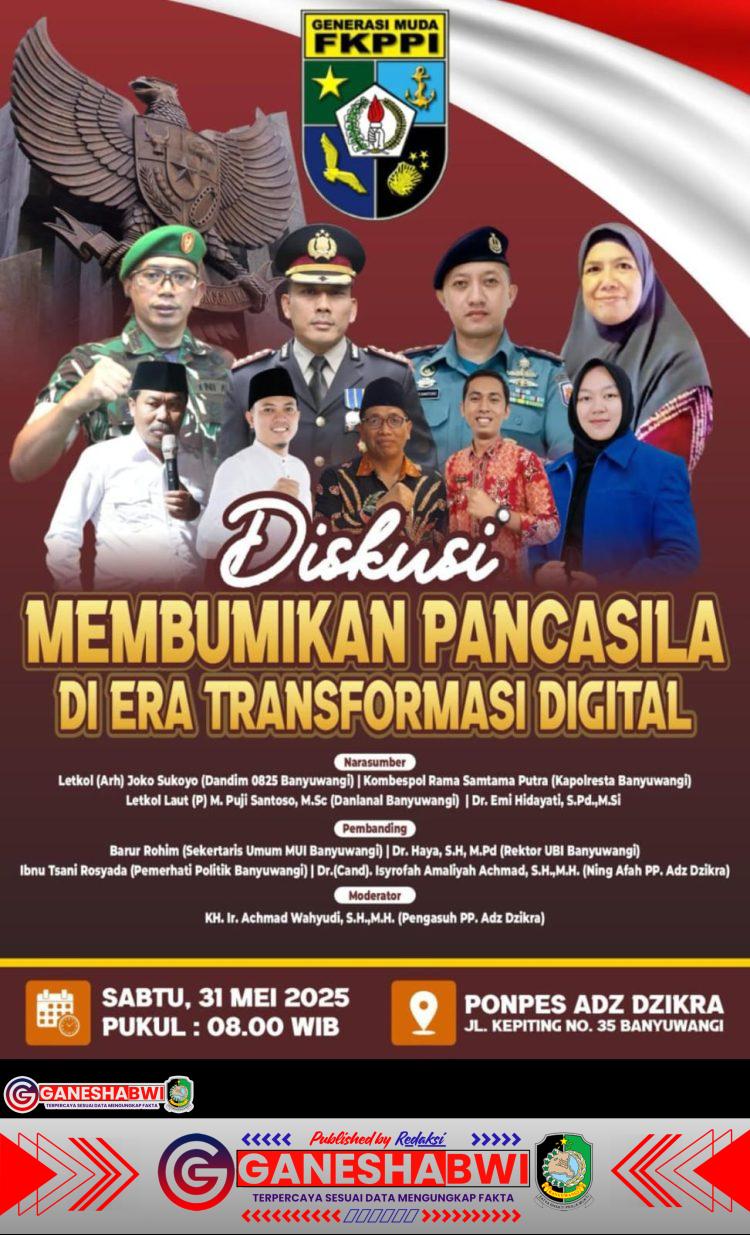 GM FKPPI Banyuwangi Teguhkan Nilai Pancasila di Era Digital Lewat Diskusi Publik