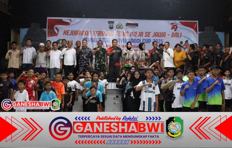 Dandim 0825/Banyuwangi Dorong Generasi Produktif lewat Turnamen Tenis Meja Kapolresta Cup 2025 Se-Jawa Bali Dandim 0825/Banyuwangi Dorong Generasi Produktif lewat Turnamen Tenis Meja Kapolresta Cup 2025 Se-Jawa Bali