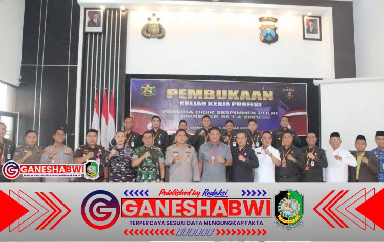 Dandim 0825/Banyuwangi Hadiri Pembukaan Kuliah Kerja Profesi Sespimmen Polri Dikreg ke-65 Tahun 2025 Dandim 0825/Banyuwangi Hadiri Pembukaan Kuliah Kerja Profesi Sespimmen Polri Dikreg ke-65 Tahun 2025