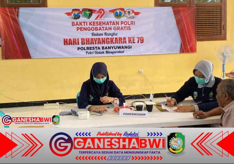 Sambut Hari Bhayangkara ke-79, Polresta Banyuwangi Gelar Pengobatan Gratis di Wihara Dhamma Kerti Sambut Hari Bhayangkara ke-79, Polresta Banyuwangi Gelar Pengobatan Gratis di Wihara Dhamma Kerti