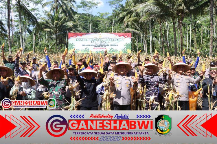 Polresta Banyuwangi Gelar Panen Raya Jagung Tahap II, Dukung Swasembada Pangan 2025