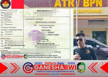 BPN BANYUWANGI TERBITKAN SERTIFIKAT PTSL UNTUK TANAH KAVLING, AROMA PERBUATAN MELAWAN HUKUM POTENSI PIDANA TERCIUM SANGAT KUAT BPN BANYUWANGI TERBITKAN SERTIFIKAT PTSL UNTUK TANAH KAVLING, AROMA PERBUATAN MELAWAN HUKUM POTENSI PIDANA TERCIUM SANGAT KUAT