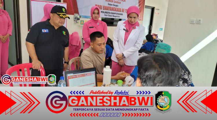Hari Bhayangkara ke-79, Polresta Banyuwangi Gelar Donor Darah dan Vaksinasi Influenza Hari Bhayangkara ke-79, Polresta Banyuwangi Gelar Donor Darah dan Vaksinasi Influenza