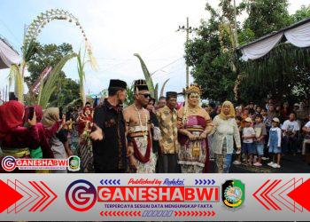 Desa Singojuruh Mantapkan Jati Diri sebagai Bumi Angklung Lewat Kirab Budaya Ruwat Rawat Singomanjuruh