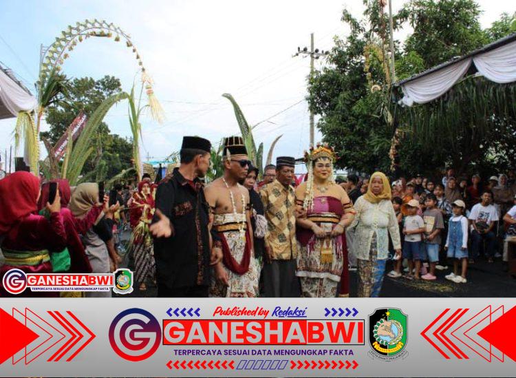 Desa Singojuruh Mantapkan Jati Diri sebagai Bumi Angklung Lewat Kirab Budaya Ruwat Rawat Singomanjuruh