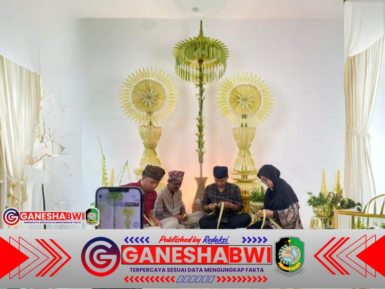 Lestarikan Budaya Lokal, Disbudpar Banyuwangi Gelar Workshop Pembuatan Dekorasi Mayang Sari