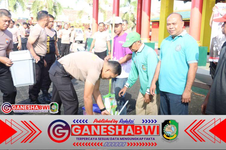 Sambut Hari Bhayangkara ke-79, Polresta Banyuwangi Gelar Bakti Religi di Masjid Cheng Ho