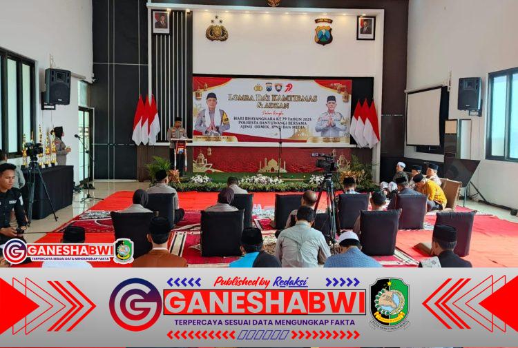 Polresta Banyuwangi Gelar Lomba Dai Kamtibmas dan Adzan Sambut Hari Bhayangkara ke-79