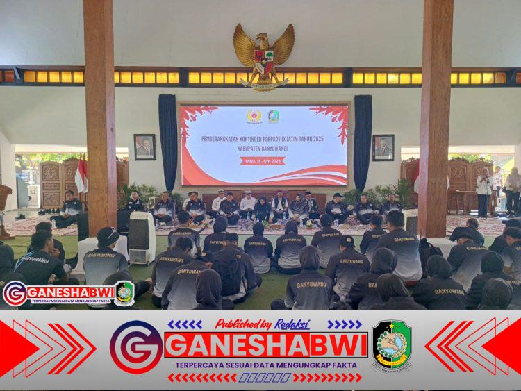 Kasdim 0825 Banyuwangi Lepas Kontingen Porprov IX Jatim 2025, Dorong Semangat Kompetisi Produktif