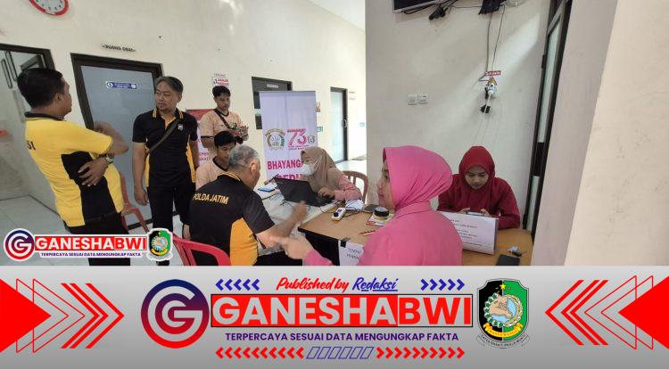 Bakti Kesehatan dan Donor Darah Polresta Banyuwangi Semarakkan Hari Bhayangkara ke-79 Bakti Kesehatan dan Donor Darah Polresta Banyuwangi Semarakkan Hari Bhayangkara ke-79