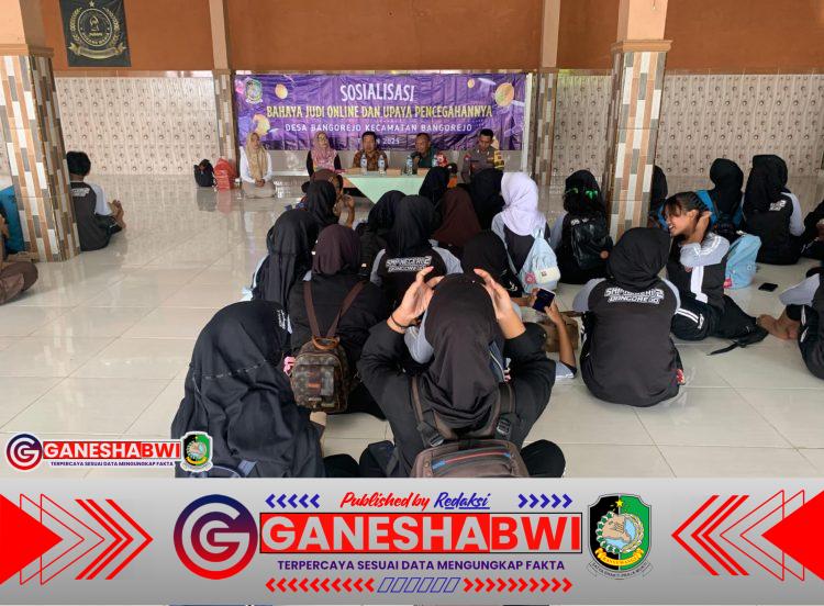 Cegah Judi Online di Kalangan Pelajar, Babinsa Bangorejo Gelar Sosialisasi di SMPN 2 Bangorejo