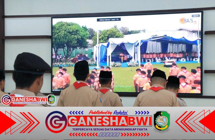 Warga Binaan Lapas Banyuwangi Ikuti Pembukaan Perkemahan Satya Dharma Bhakti Pemasyarakatan secara Virtual Warga Binaan Lapas Banyuwangi Ikuti Pembukaan Perkemahan Satya Dharma Bhakti Pemasyarakatan secara Virtual