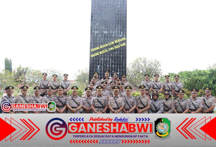 Kapolresta Banyuwangi Pimpin Ziarah Rombongan di TMP Wisma Raga Satria