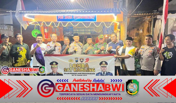 Polresta Banyuwangi Gelar Lomba Satkamling, Dorong Kesadaran Warga Jaga Kamtibmas