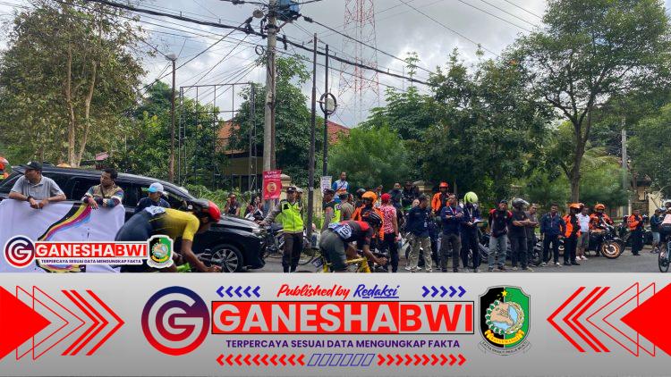 Polresta Banyuwangi Kerahkan Ratusan Personel Amankan Etape 3 Kejurnas Road Race 2025