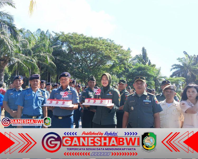 Wujud Sinergi Produktif, Kodim 0825 Banyuwangi Beri Kejutan HUT Bhayangkara ke-79 untuk Polresta Banyuwangi Wujud Sinergi Produktif, Kodim 0825 Banyuwangi Beri Kejutan HUT Bhayangkara ke-79 untuk Polresta Banyuwangi