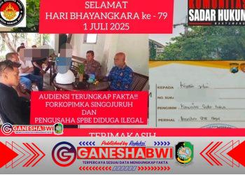 Ketua Komunitas Sadar Hukum Banyuwangi Sugiarto Apresiasi Kinerja Polresta Banyuwangi dan Polda Jatim Ketua Komunitas Sadar Hukum Banyuwangi Sugiarto Apresiasi Kinerja Polresta Banyuwangi dan Polda Jatim
