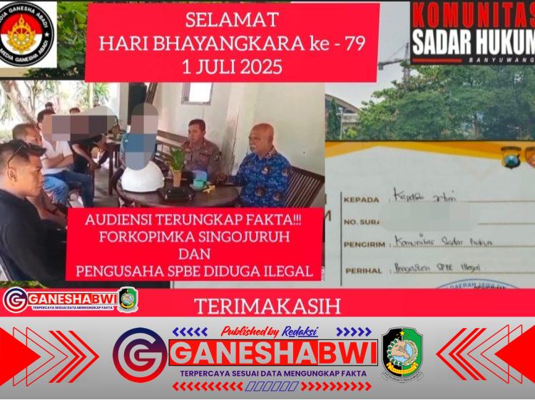Ketua Komunitas Sadar Hukum Banyuwangi Sugiarto Apresiasi Kinerja Polresta Banyuwangi dan Polda Jatim