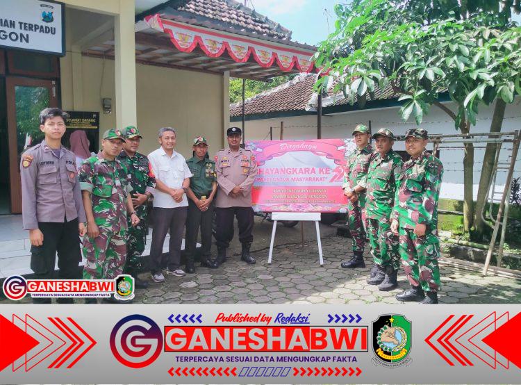 Koramil Songgon Beri Kejutan di HUT Bhayangkara ke-79, Perkuat Sinergi TNI-Polri