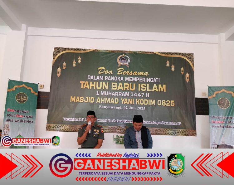 Kodim 0825 Banyuwangi Gelar Doa Bersama Sambut Tahun Baru Islam 1 Muharram 1447 H, Perkuat Ukhuwah dan Semangat Perubahan