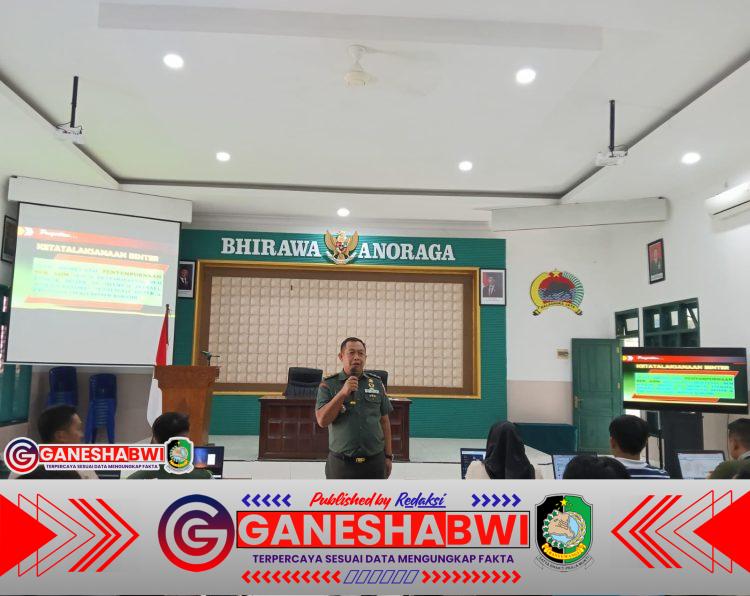 Kodim 0825/Banyuwangi Gelar Bimtek Ketatalaksanaan Binter 2025, Perkuat Profesionalisme Aparat Teritorial