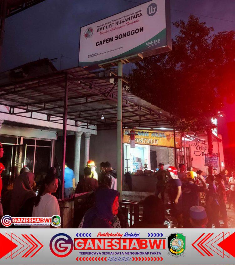 Kebakaran Landa Kantor Koperasi di Songgon, Kerugian Capai Rp150 Juta