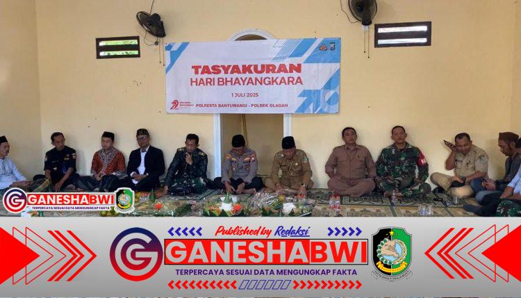 Anggota Koramil 0825/03 Glagah Hadiri Tasyakuran HUT Bhayangkara ke-79 di Polsek Glagah Anggota Koramil 0825/03 Glagah Hadiri Tasyakuran HUT Bhayangkara ke-79 di Polsek Glagah