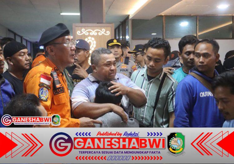 Kasdim 0825/Banyuwangi Bersama Stakeholder Tinjau Evakuasi dan Serahkan Korban Selamat KMP Tunu Pratama Jaya ke Keluarga