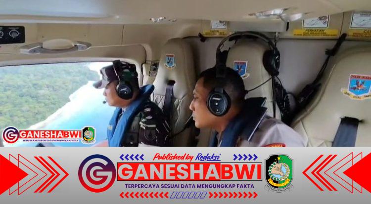Kapolresta Banyuwangi dan Danrem 083 Laksanakan Patroli Udara Selat Bali, Pastikan Pencarian Korban KMP Tunu Pratama Jaya Maksimal
