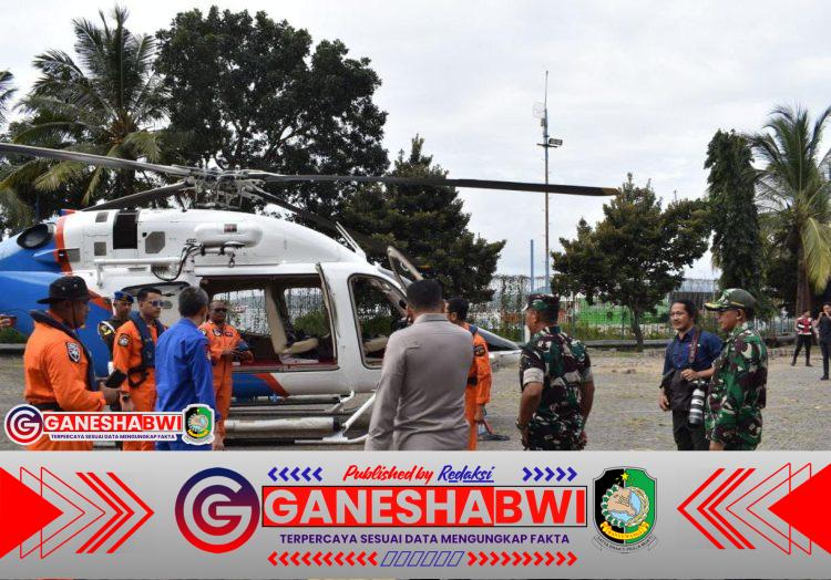 Danrem 083 dan Dandim 0825 Banyuwangi Patroli Udara Pantau Lokasi Tenggelamnya KMP Tunu Pratama Jaya