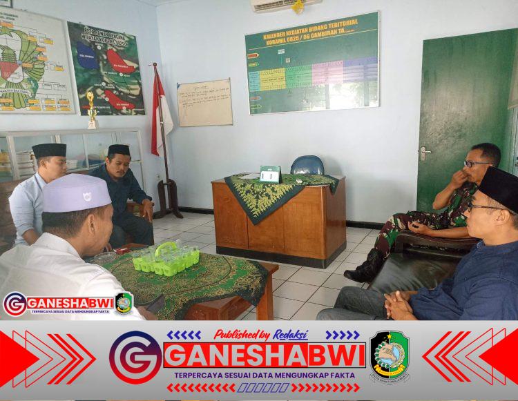 Majelis Wakil Cabang Nahdlatul Ulama Kunjungi Koramil 0825/06 Gambiran, Perkuat Sinergi Kebangsaan