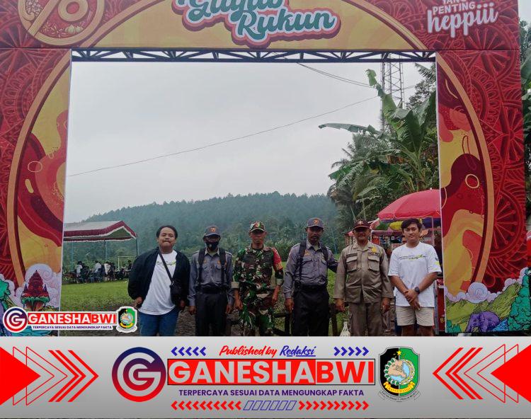 Babinsa Koramil 0825/20 Songgon Dampingi Jalan Sehat Harjasa ke-122 Desa Sragi