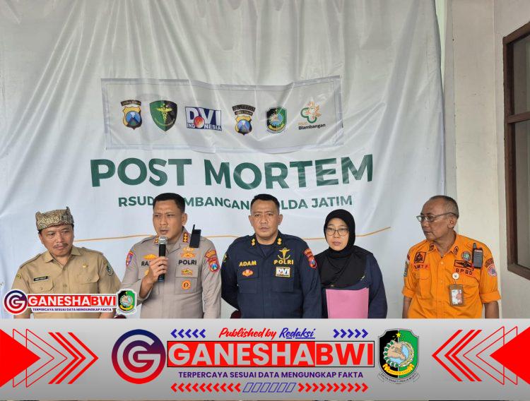 Kapolresta Banyuwangi Rilis Identitas Dua Jenazah Korban KMP Tunu Pratama Jaya