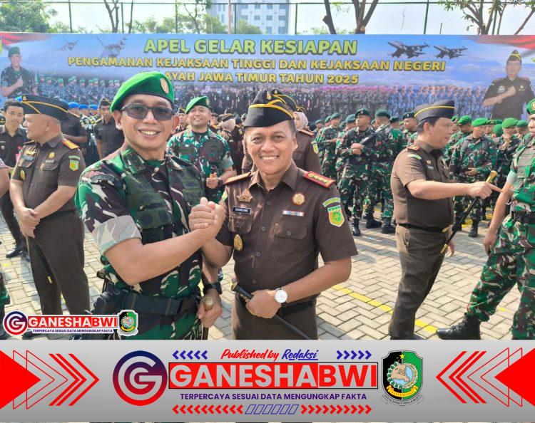 Dandim 0825 Banyuwangi Hadiri Apel Kesiapan Pengamanan Kejaksaan Tinggi Jatim, Perkuat Sinergi TNI-Kejaksaan