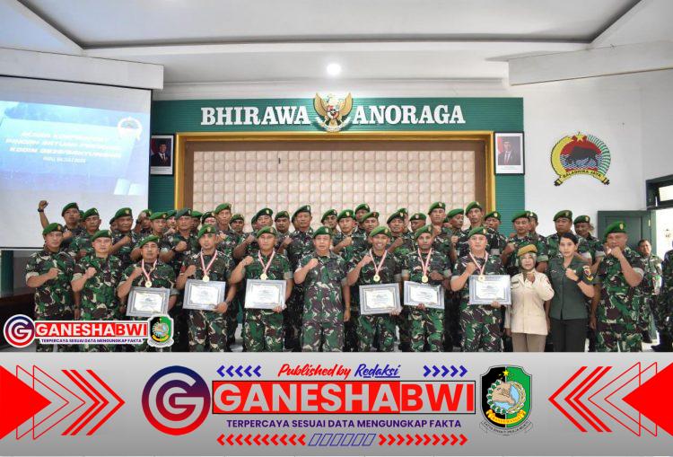 Enam Personel Kodim 0825/Banyuwangi Dilepas dalam Korps Raport Pindah Satuan