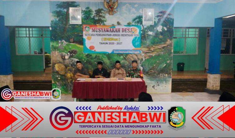 Babinsa Songgon Hadiri Musdes Penyusunan RPJMDesa Bangunsari 2020-2027