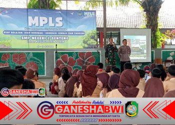 Danramil Genteng Ajak Siswa SMPN 2 Genteng Cegah Kekerasan Sejak Dini