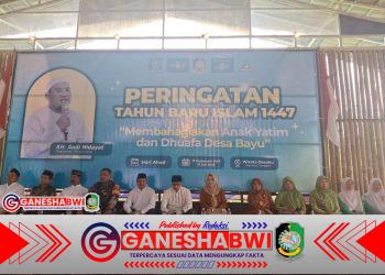 Babinsa Songgon Hadiri Peringatan Tahun Baru Islam 1447 H Bertema Santunan Anak Yatim dan Dhuafa
