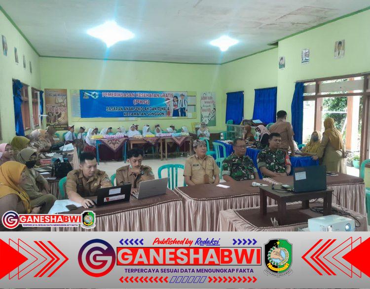 Babinsa Koramil Songgon Hadiri Pemeriksaan Kesehatan Gratis Bagi Siswa Lewat Zoom Meeting