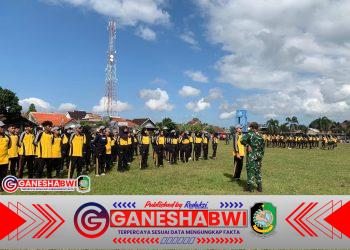 Koramil Pesanggaran Latih 360 Siswa SMA Negeri 1 Dasar PBB untuk Disiplin dan Nasionalisme