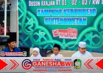 Warga Genteng Wetan Gelar Santunan untuk Anak Yatim Piatu di Kampung Kebunrejo