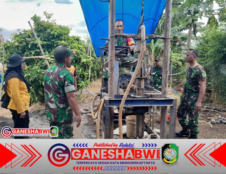 Babinsa Tegalsari Dampingi Pengeboran Sumur Pertanian di Dusun Tugurejo