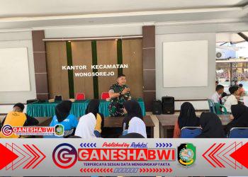 Semarak Seleksi Paskibra HUT RI ke-80, Koramil 0825/15 Wongsorejo Bentuk Generasi Muda Tangguh