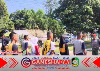 Babinsa Koramil 0825/15 Wongsorejo Latih Paskibra Kecamatan Sambut HUT RI ke-80