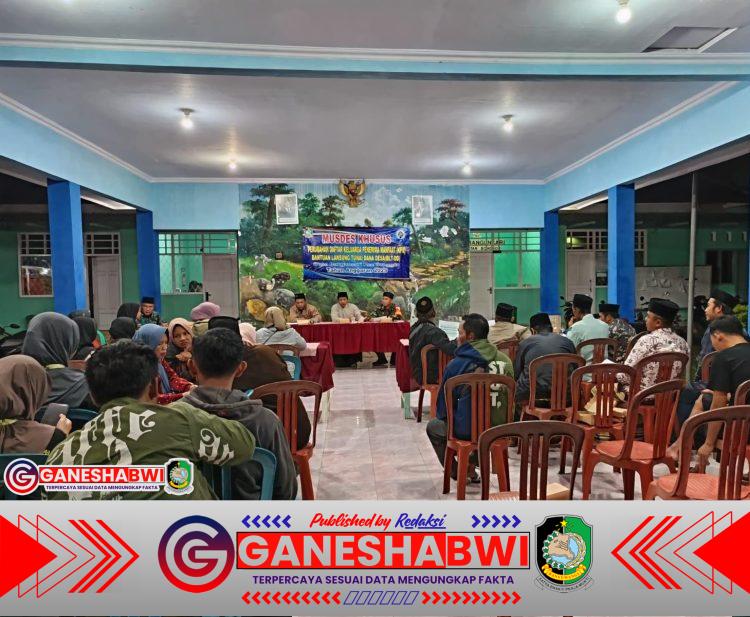 Babinsa Koramil Songgon Hadiri Musdes Penetapan KPM BLT-DD di Desa Bangunsari