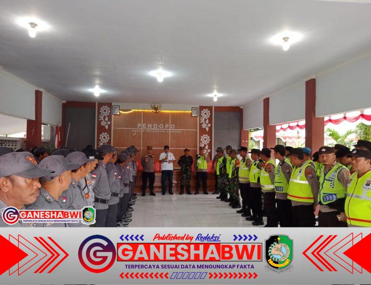 Koramil Songgon Gelar Apel Pengamanan Tour De Banyuwangi Ijen 2025