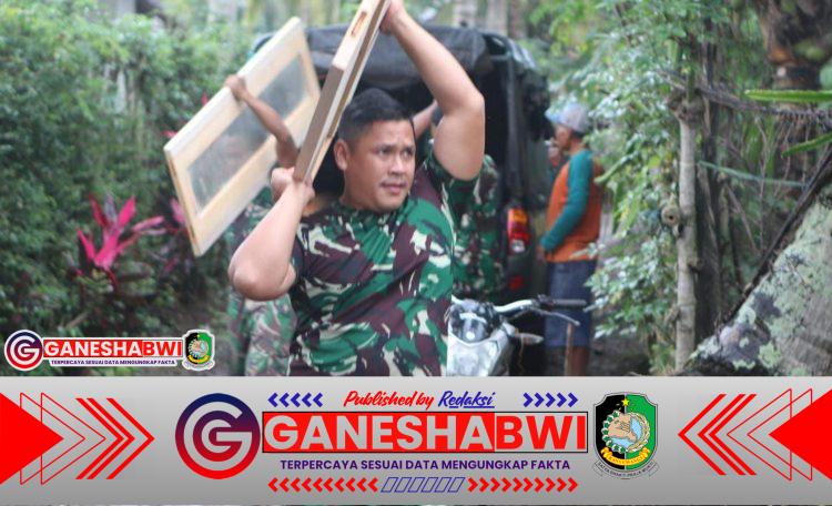 TMMD Kodim 0825/Banyuwangi Percepat Pembangunan Rutilahu di Siliragung